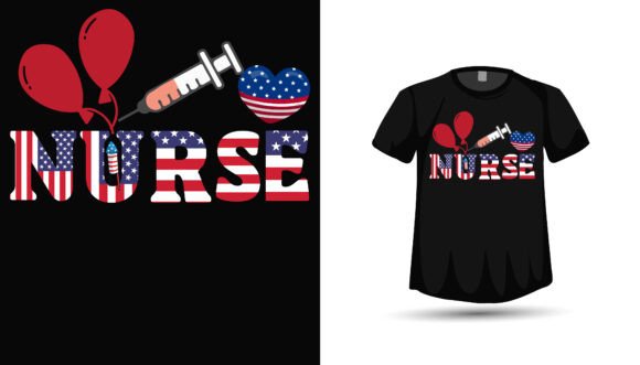 4th July Nurse T Shirt