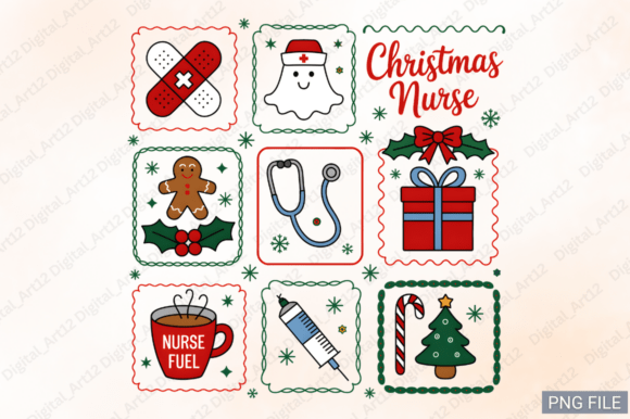 Christmas Nurse, Christmas PNG Design