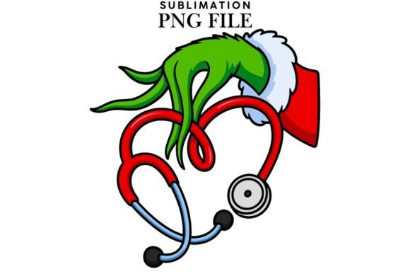 Christmas Nurse PNG Design for T-shirts