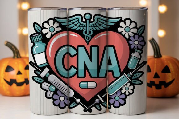 CNA Nurse Daisy 20oz Tumbler Wrap