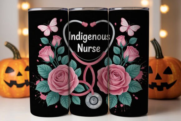 Indigenous Nurse 20oz Tumbler Design