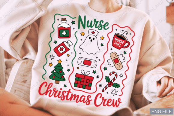 Nurse Christmas PNG, Merry Christmas PNG