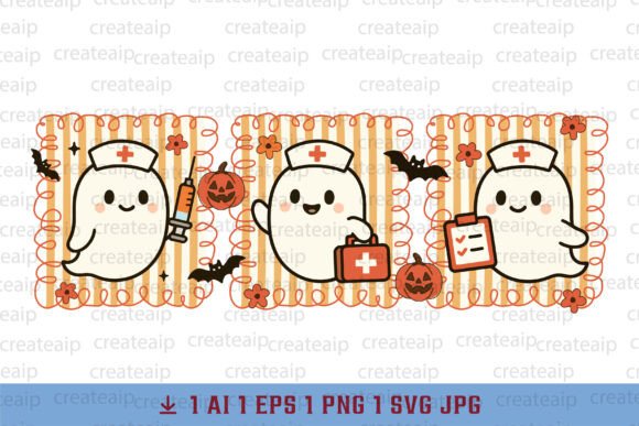 Nurse Halloween Boo PNG Preppy Crew