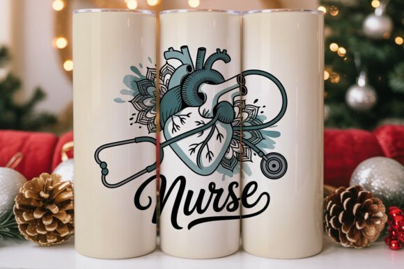Nurse Heart Stethoscope 20oz Tumbler
