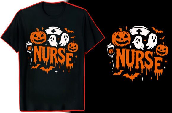 Nurse Pumpkin Halloween TShirt