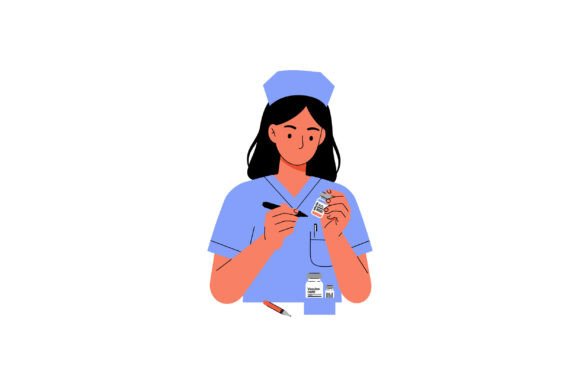 Nurse Writing Prescription on Medicine B