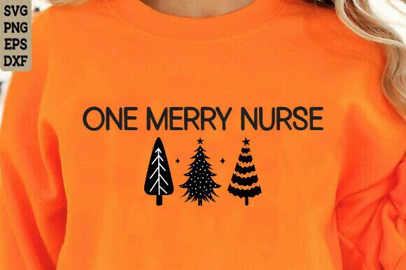 One Merry Nurse PNG, Christmas PNG