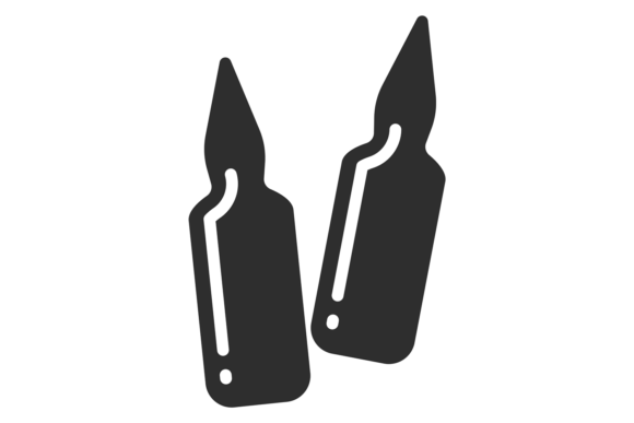 Rectal Suppository Black Icon. Medical T