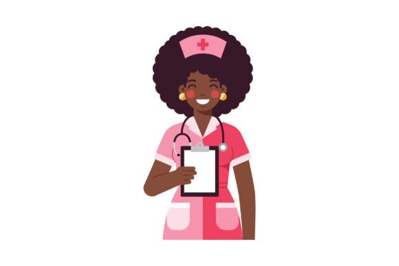 Smiling Nurse Holding a Clipboard in a P
