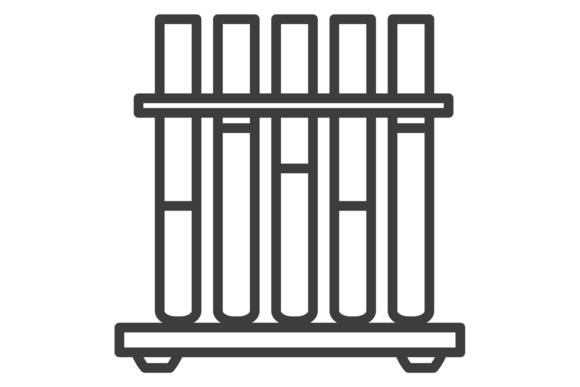 Test Tube Rack. Medical Laboratory Sampl