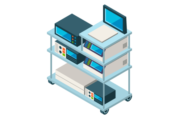 Ultrasound Machine. Medical Room Apparat
